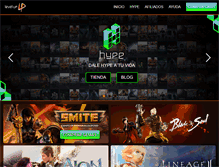 Tablet Screenshot of juegoslevelup.com